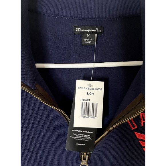 Dayton Flyers Blue 1/4 Zip Long Sleeve Sweatshirt Size Small - Picture 4 of 4